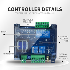 รีโมทคอนโทรลเครนเหนือศีรษะ LD-BC2 รุ่นใหม่ สำหรับอุตสาหกรรม ไร้สาย 12V ความถี่ 433MHz กันน้ำ วัสดุ ABS พลาสติก - Product Image 5