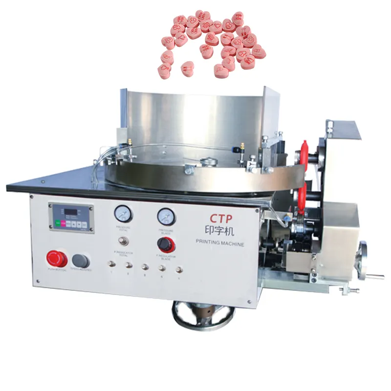 Máquina de impresión de grado alimenticio para pastillas Impresora de dulces rápida comestible para fábrica de dulces