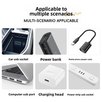 Lampe LED portable USB style bougie pour voiture, éclairage d'ambiance coloré pour intérieur de voiture, décoration en verre, produit transfrontalier très vendu