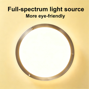 <span class=keywords><strong>Plafonnier</strong></span> <span class=keywords><strong>LED</strong></span> moderne rond à montage encastré, cadre en métal doré, panneau en acrylique, lampe pour salon, chambre à coucher, luminaire d'intérieur - Product Image 3