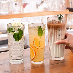 High Appearance Level clear Coffee Ice American <strong>Latte</strong> <strong>Glass</strong> Large Capacity with Lid Straw Cup Office Water Cup - Product Image 5