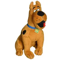 D362 Beanie Bag Scooby Doo Animal Dog Plush Stuffed Toy Brown Sitting Cartoon Toy Plush Scooby Doo