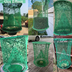 Trampas para Moscas de Granja - Trampas Reutilizables con Bandeja de Cebo para Interiores y Exteriores, Jaula Estable para Atrapar Moscas de Caballo - Product Image 3