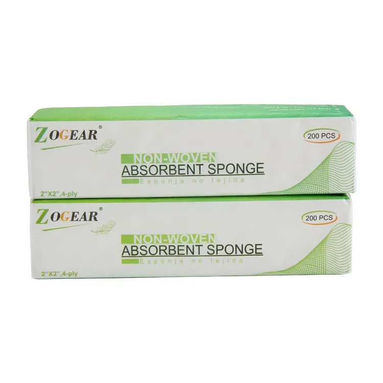 Zogear ฟองน้ำ4ชั้น CW007 30G,ผ้าเช็ดทำความสะอาดทางการแพทย์แบบไม่ทอ