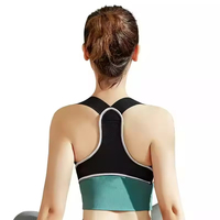 FSPG Ceinture de soutien dorsal réglable pour adultes, correcteur de posture, prévention de la cyphose, soutien des épaules