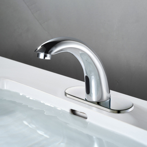 आधुनिक स्वचालित बेसिन नल एसी और dc6v ठंडा केवल डेक घुड़सवार पीतल टचलेस सेंसर बाथरूम सिंक नल नल नल टैप - Product Image 3