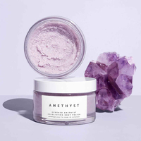 Crème Gommage Corps à l'Améthyste Broyée 200g, Polish Exfoliant pour une Peau Féminine Éclatante