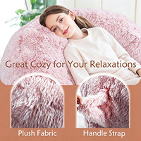 Fauteuil Poire Confortable en Peluche Douce et Moelleuse, Compressé Sous Vide, Sans Armature, pour Enfants et Tout-Petits
