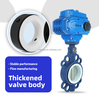 Vanne à opercule électrique AC220V en fonte ductile à siège souple pour le contrôle des conduites d'eau, garantie de deux ans