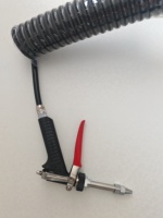 Pistolet à eau haute pression pour moteur, lance télescopique en nylon PA12, équipement de nettoyage industriel, pistolet de lavage de voiture facile à utiliser pour usine