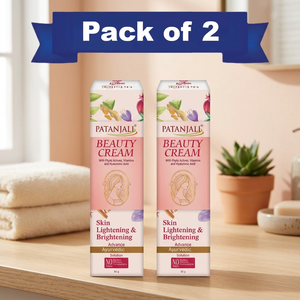 Crème de beauté Patanjali, lotion corporelle ayurvédique avancée, éclaircissante et illuminatrice pour la peau, soin à base de plantes, lot de 2 - Product Image 3