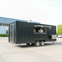 Camion alimentaire populaire CAMP conteneur Restaurant Bar 20 pieds conteneur d'expédition café remorque alimentaire mobile