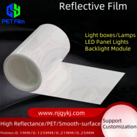 GY Film réfléchissant opaque de haute qualité avec film de diffusion réfléchissant PET LGP Film de plaque lumineuse réfléchissante