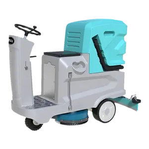 Driving type floor washing vehicle Commercial Industrial electric floor cleaning machine Brushing and water absorbing integrated