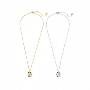 Collana con Ciondolo Angelina F in Acciaio Inossidabile Oro Argento Minimalista per Uso Quotidiano - Product Image 2