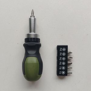 Mini 6 In 1 Ratchet Screwdriver 40 Teeth 25 N M Magnetic Phillips Bit Multi Functional Household Tool - Product Image 1