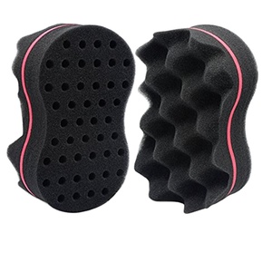 Éponge à cheveux pour hommes à prix abordable 8 vagues en forme de mousse de barbier éponge à cheveux à torsion magique - Product Image 6