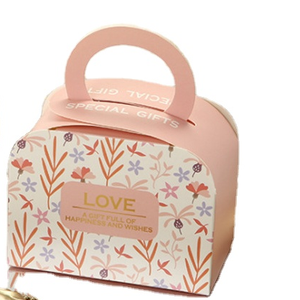 Custom Cheap Luxury Color Printing Packaging Wholesale Candy Christmas Gift Paper Boxes With Handle