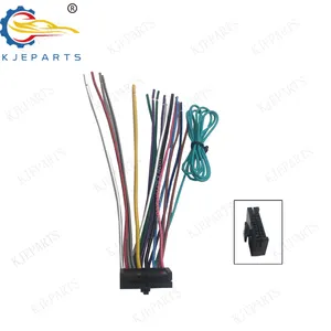 Cable de bocina de alimentación de cableado de adaptador de 20 pines automático para arnés trasero de CD de navegación de coche Universal