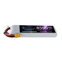 Baterai LiPo RC 7.4V 2s 1500mAh 2200mAh 3000mAh 4200mAh 5200mAh 6000mAh 7200mAh 8500mAh 10400mAh untuk Drone Mobil Balap RC