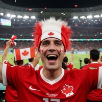 HLC Bandeau de supporter avec perruque motif drapeau national, accessoire capillaire pour la Fête de l'Indépendance et les événements sportifs mondiaux 2026