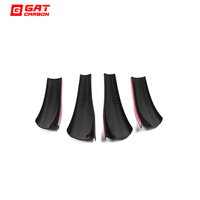 Ailerons avant en fibre de carbone sèche style Ver pour BMW G87 M2 Performance, kit de déflecteurs d'air pour pare-chocs avant, 4 pièces