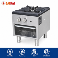 Cuisinière à gaz professionnelle en acier inoxydable Core Pro, haute puissance, facile à nettoyer, pour hôtel et restaurant