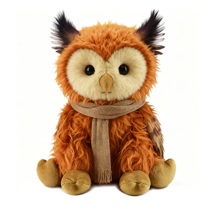 Peluche Gufo Carino 2026 all'Ingrosso, Compagno da Tavolo, Piccolo Animale Kawaii, Bambola Ricamata in Stile Anime in Tessuto di Cotone - Product Image 1