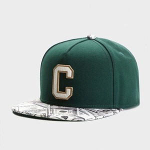 Cappello da Baseball a 5 Pannelli in PVC Verde con Lettera <span class=keywords><strong>C</strong></span>, Stile Hip-Hop Trendy per Adulti, Regolabile, Quattro Stagioni, Sportivo, Stile Street - Product Image 5