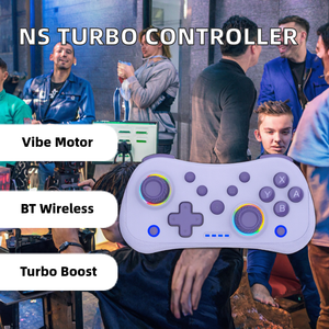 Control de Juego Inalámbrico Saitake con Doble Motor de Vibración y Función Turbo para Switch - Product Image 2