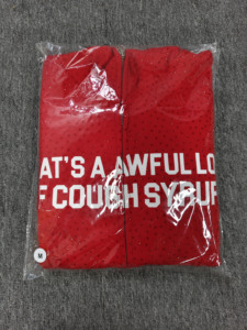 Sudadera con Capucha de Algodón 100% de Alta Calidad con Pedrería, Estilo Urbano, para Hombre, con Estampado 'THAT'S a AWFUL LOT of COUGH SYRUP' - Product Image 6