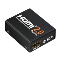 Mini 4K*2K HDMI-Compatible 2.0 Repeater 4K 60Hz Extender 3D 18Gbps Penguat Sinyal Booster Adapter untuk PS4 HDTV PC Monitor