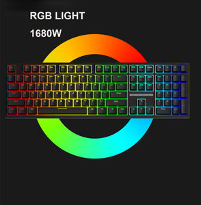Clavier mécanique personnalisé arabe russe 108 touches RGB filaire Bluetooth à commutation à chaud, clavier de jeu sans fil - Product Image 3