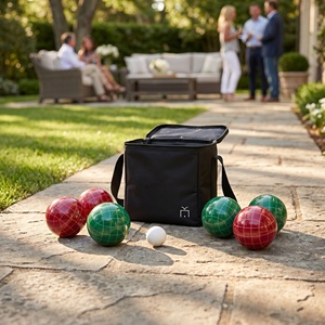 Jeu de boules de pétanque en résine personnalisé pour l'extérieur, pelouse, jardin, jeu portable pour la famille, boules de pétanque pour la cour - Product Image 2