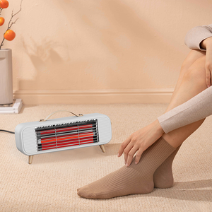 Chauffage infrarouge portable <span class=keywords><strong>Feigo</strong></span> 350W, mini radiateur électrique à quartz, économe en énergie, pour maison, bureau, bureau à domicile - Product Image 4