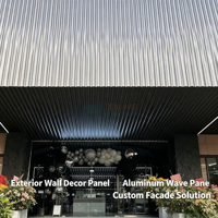 Tôles murales en aluminium ondulé, prix de gros direct usine, sur mesure, résistantes à l'humidité