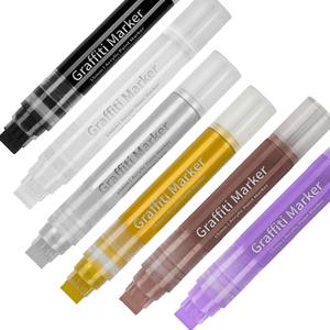Stylos marqueurs acryliques à base d'eau à pointe <span class=keywords><strong>feutre</strong></span> plat de grande taille 15mm de <span class=keywords><strong>large</strong></span> Marqueur Graffiti DIY - Product Image 4