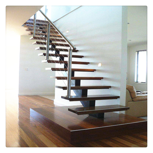 Có thể điều chỉnh kết cấu thép cầu thang với kim loại lan can sử dụng cầu thang thẳng - Product Image 2