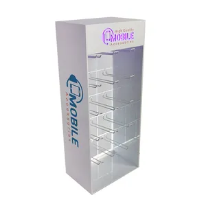 Tinya acrylic phone accessories shop design display rack eco friendly phone accessories display stand