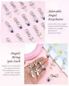 Llavero de Ángel Personalizado con Piedra de Nacimiento, Llavero de Ángel Guardián Personalizado, Regalo de Boda, Bautizo, Recuerdo, Venta al por Mayor de Fábrica <span class=keywords><strong>OEM</strong></span> - Product Image 4