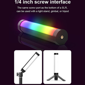 Lampe vidéo portable RGB LUXCEO V8 pour gamers, 2000 mAh, éclairage pour photos, <span class=keywords><strong>vidéos</strong></span>, selfies, éclairage d'appoint pour Vlog/Youtube - Product Image 5