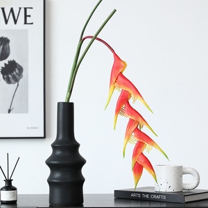 Décoration d'intérieur haut de gamme : Plante artificielle suspendue, longue tige en plastique souple, 9 fleurs de <span class=keywords><strong>paradis</strong></span> (Plumeria) et Phénix de feu - Product Image 4