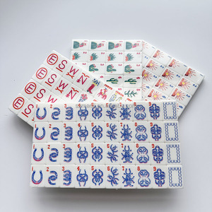 Juego de Mahjong Mini de Una Sola Capa, Blanco, Hecho a Mano con Alambre, Fichas de Acrílico, Portátil, Ecológico, Entretenimiento para Fiestas, Lujo de Alta Gama - Product Image 3