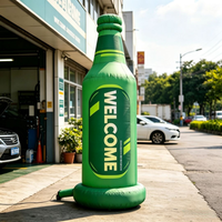 Présentoir Gonflable Personnalisé pour Bouteilles et Canettes avec Éclairage LED pour Publicité Extérieure, Fêtes, Boîtes de Nuit et Décoration de Stands