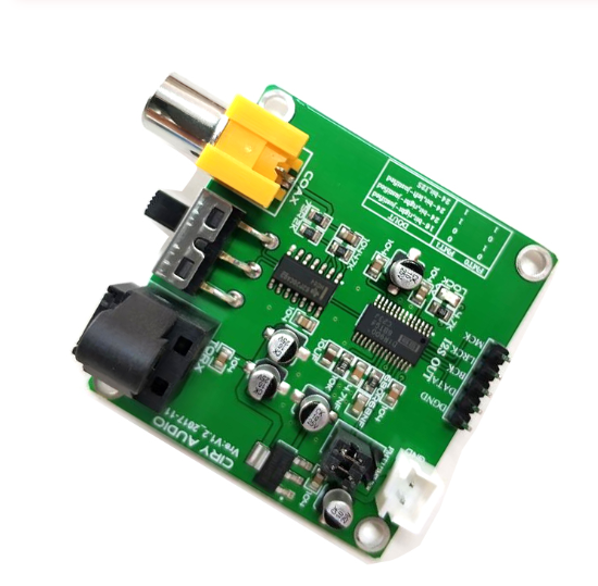 Коаксиальный Волоконно-Оптический приемный модуль DIR9001 SPDIF на выход I2S 24 бит 96 кГц