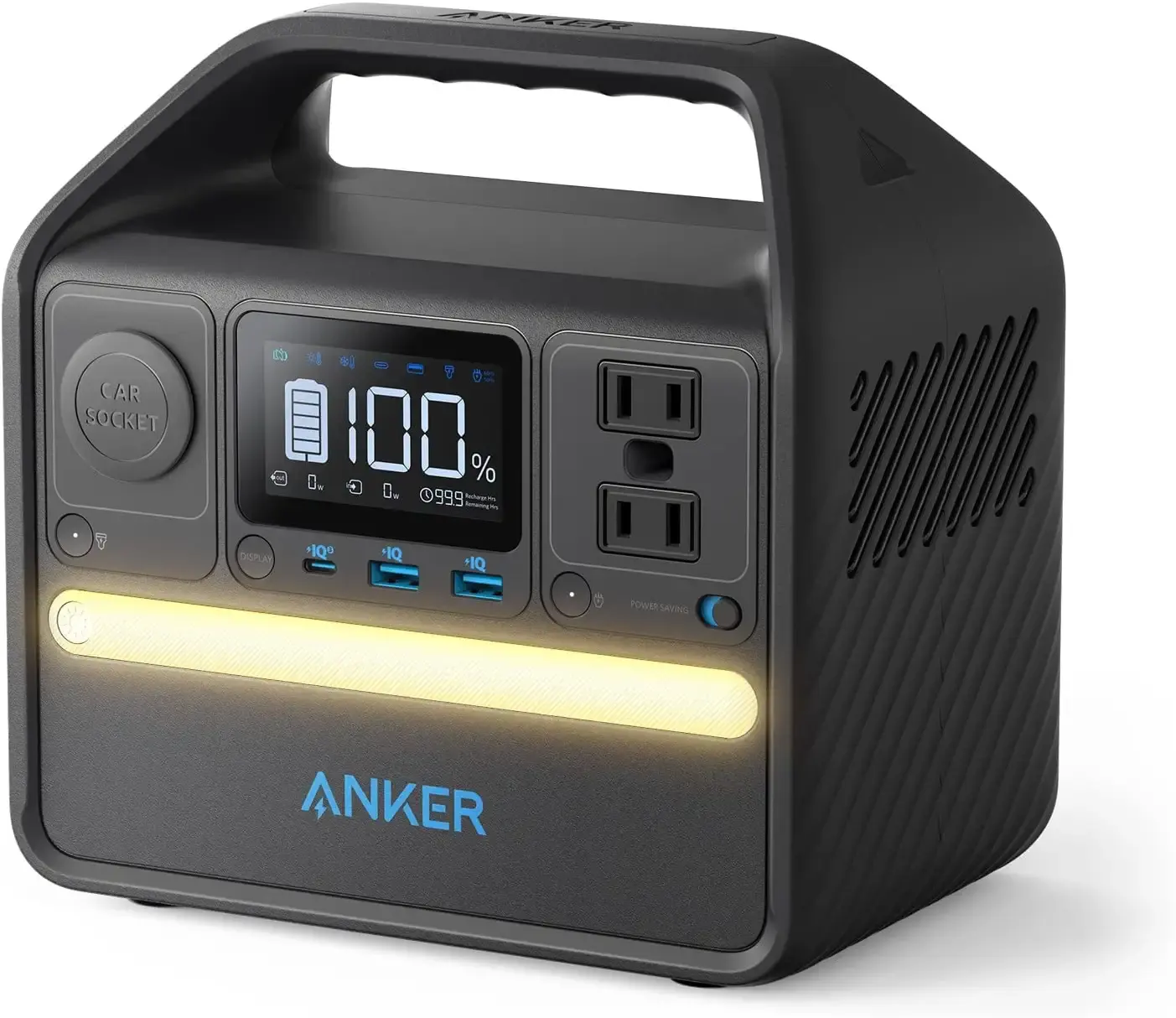 Anker 521 Portable Power Station 256Wh Solar Generator (Solar Panel Optional) with LiFePO4 Battery Pack 200W 6-Port Powerhouse