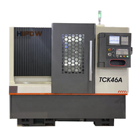 Tour CNC horizontal GSK TCK46A haute précision HIPOW, 3 axes, à lit incliné, pour usinage de métaux lourds, état neuf