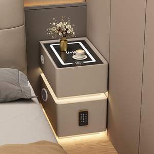 Mesita <span class=keywords><strong>de</strong></span> <span class=keywords><strong>noche</strong></span> flotante inteligente, mesita <span class=keywords><strong>de</strong></span> <span class=keywords><strong>noche</strong></span> inteligente ultrafina para dormitorio con carga inalámbrica y bloqueo <span class=keywords><strong>de</strong></span> contraseña - Product Image 1