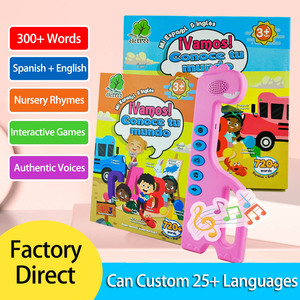 Libro De Cuentos En <span class=keywords><strong>Español</strong></span> 18 botones clave <span class=keywords><strong>aprender</strong></span> inglés <span class=keywords><strong>y</strong></span> <span class=keywords><strong>español</strong></span> libros de sonido parlantes con sonido para niños en <span class=keywords><strong>español</strong></span> - Product Image 2