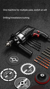 Perceuse à percussion sans balais à vitesse variable 500W, couple 2800 Nm, diamètre de perçage 13 mm, mandrin auto-serrant, batterie 2.0 Ah, 113 vitesses variables - Product Image 6